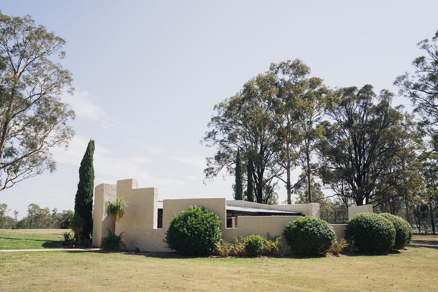 Tower Lodge's sandstone buildings and gardens in the Hunter Valley