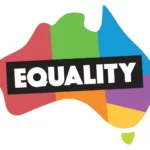 Equality Australia rainbow map badge — Pash & Dash supports marriage equality