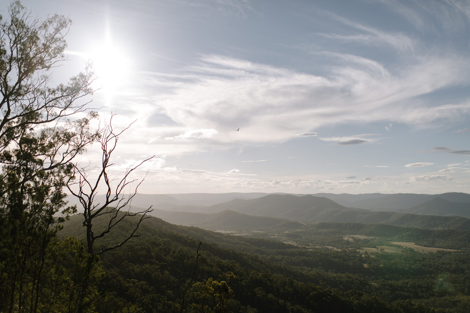 Sweeping views across the Scenic Rim ranges