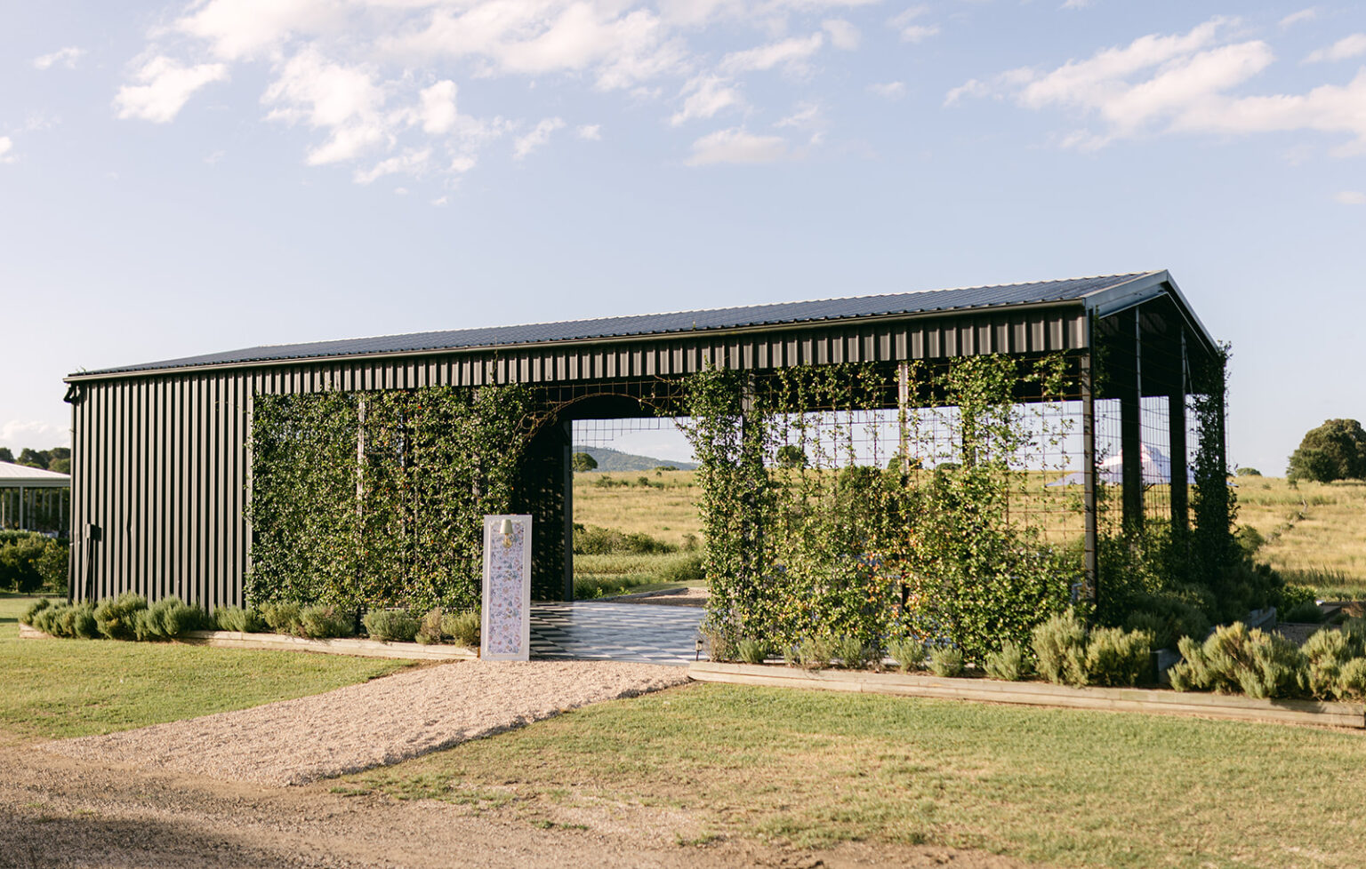 The Conservatory set among open countryside at Twigley Farm