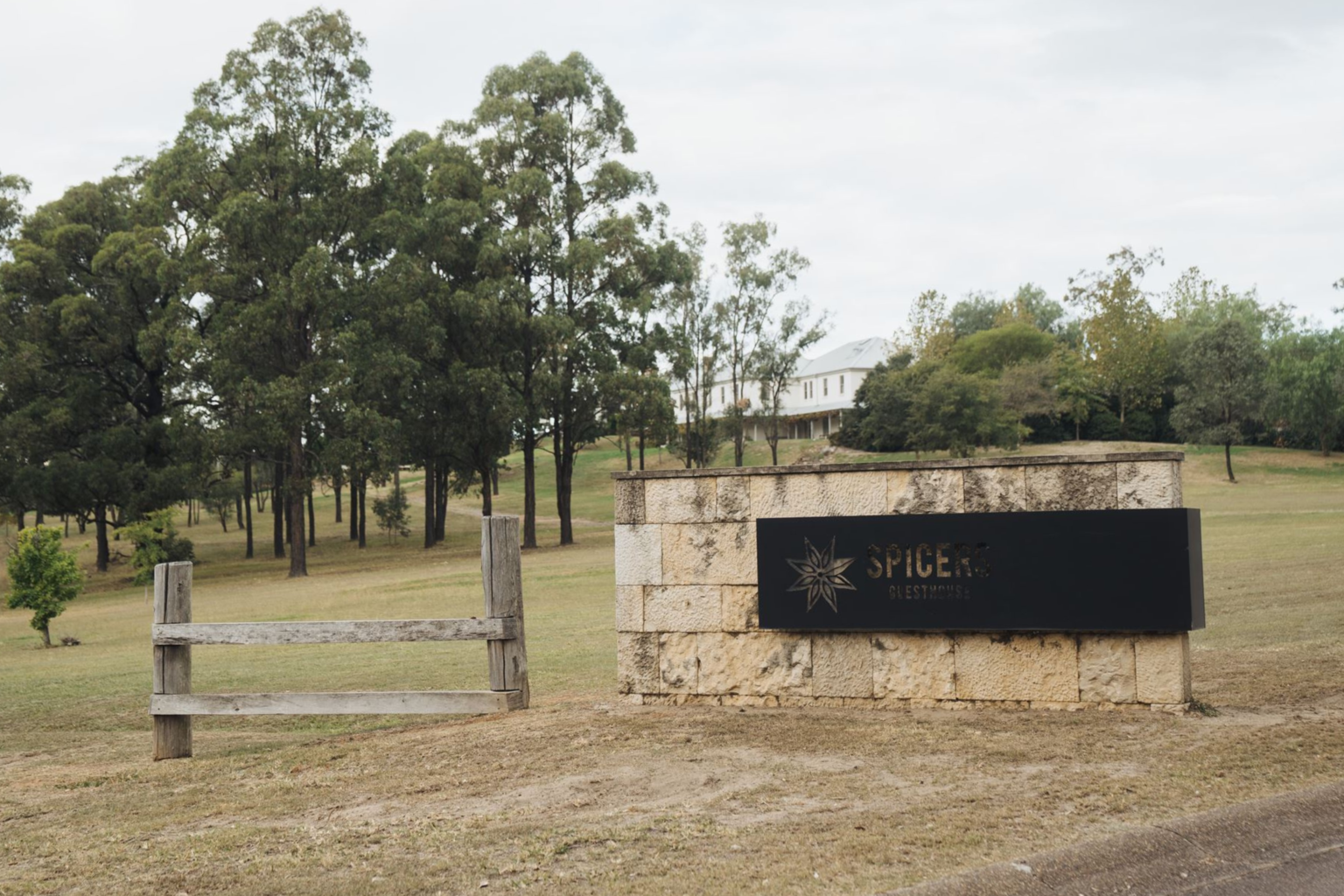 Spicers sign at the Guesthouse entrance